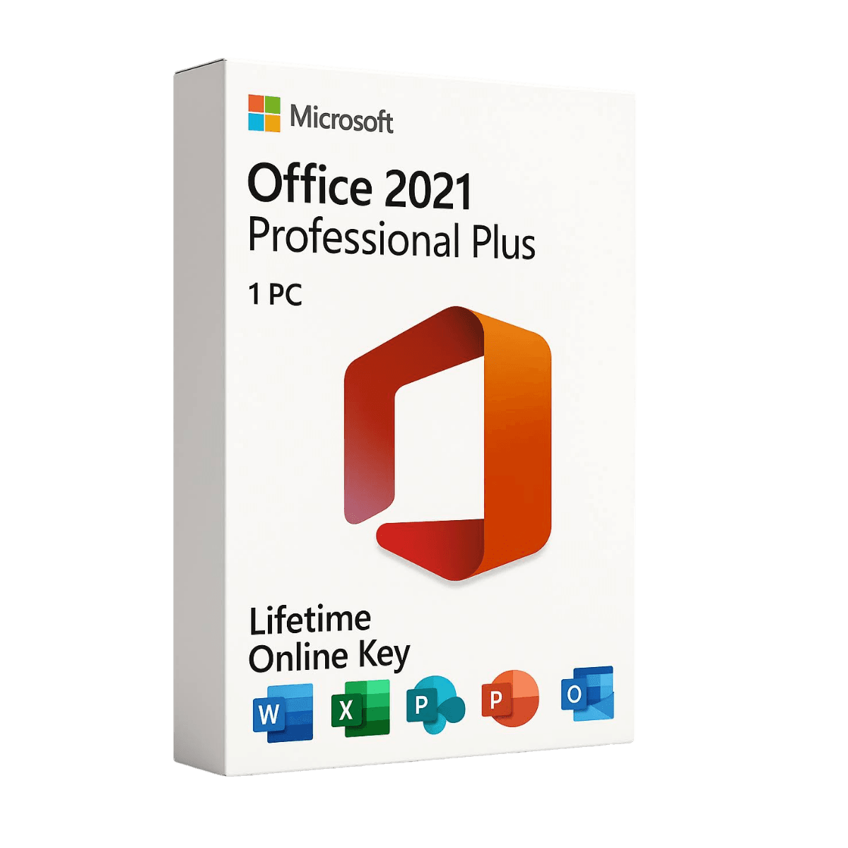 Office 2021 Professional Plus - Lifetime Online Activation License Key for 1 PC