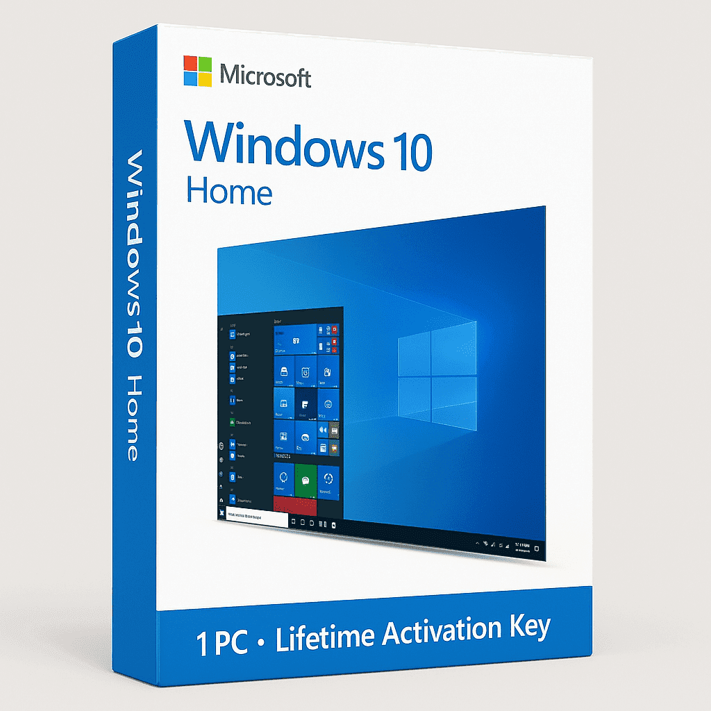 Windows 10 Home - Lifetime Activation License Key for 1 PC