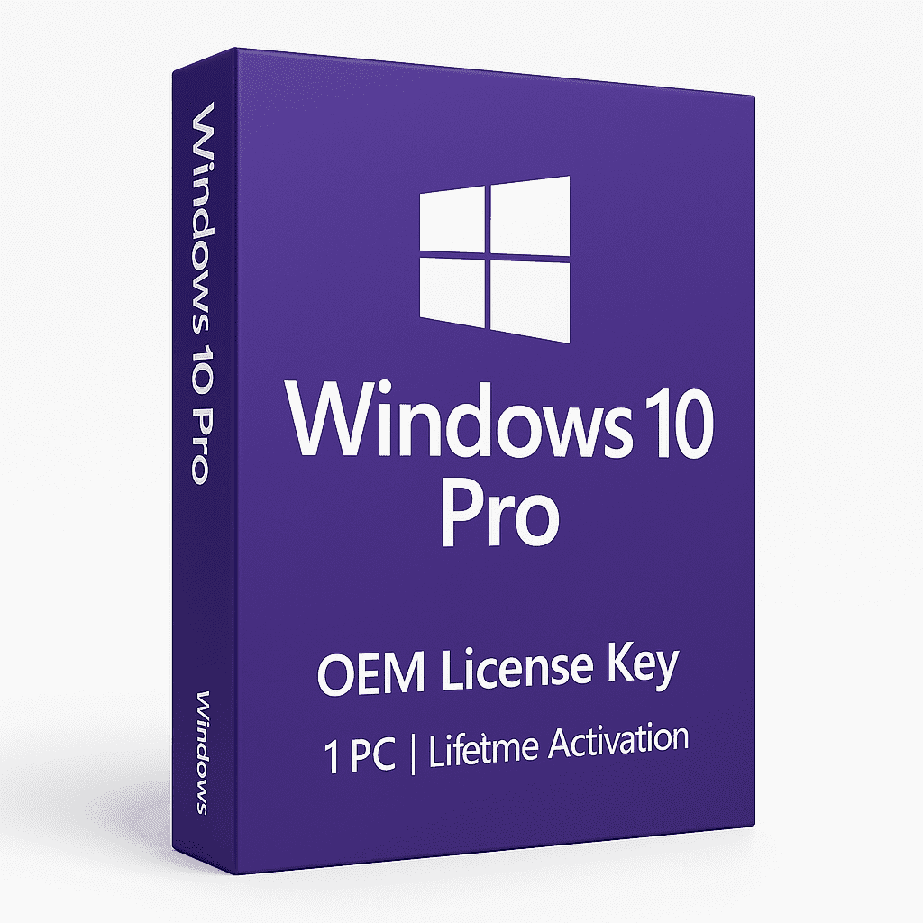 Windows 10 Pro OEM - Lifetime Activation License Key for 1 PC
