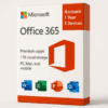 Office 365 Account - 1 Year Subscription License for 5 Devices
