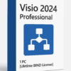 Visio 2024 Professional - Lifetime BIND Activation License Key for 1 PC