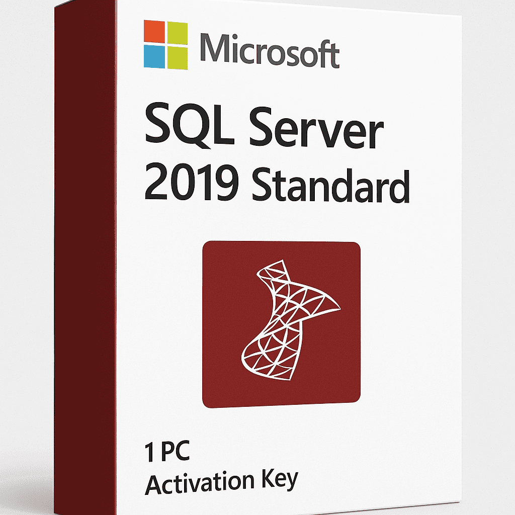 SQL Server 2019 Standard - Activation License Key for 1 PC