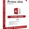 Access 2016 - Lifetime Activation License Key for 1 PC