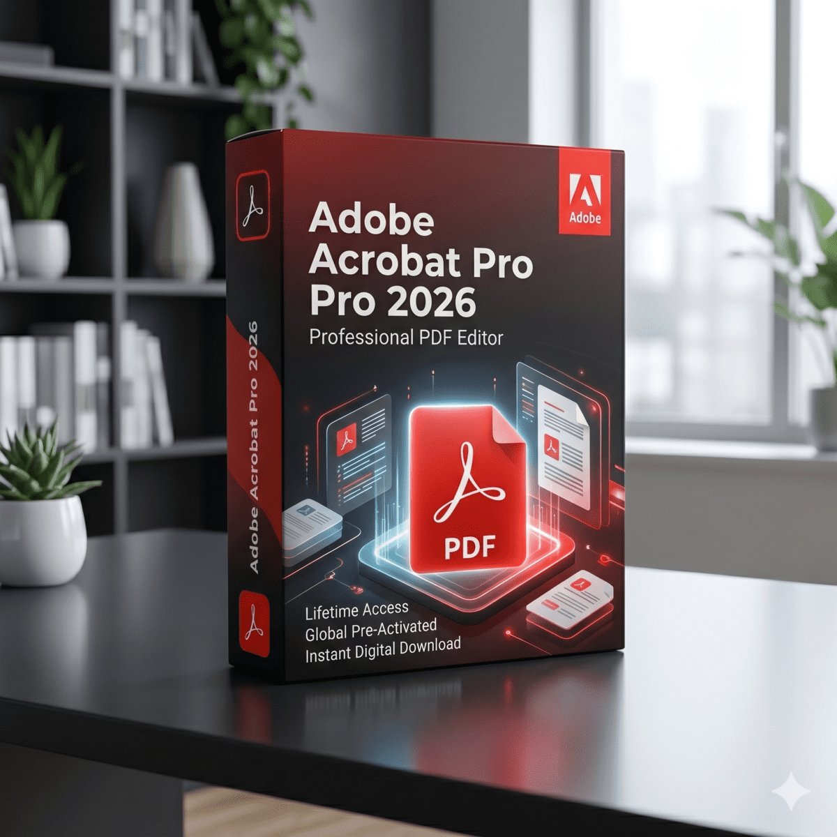 Adobe Acrobat Pro 2026 – Professional PDF Editor | 1 PC | Global Pre-Activated I Lifetime