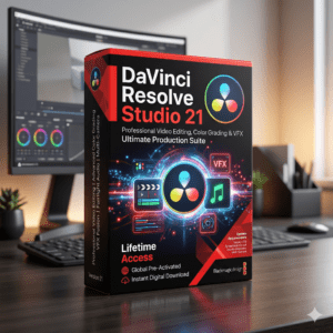 DaVinci Resolve Studio 21 – Professional Video Editing, Color Grading & VFX | 1 PC | Pre-Activated | Lifetime Access