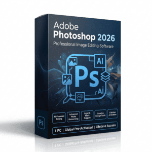 Adobe Photoshop 2026 – Professional Image Editing Software | 1 PC | Global Pre-Activated | Lifetime