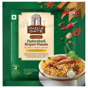 1 Item Photo – Main – 70G – CNP26-100039 – Chic N Pert Selective Pre-Mix Spices IG Classic Hyderabadi Briyani Masala 70 g India Gate Selective Pre-Mix Spices Classic Hyderabadi Biryani Masala 70 g