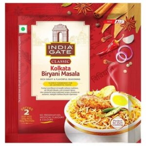 1 Item Photo – Main – 70G – CNP26-100041 – Chic N Pert Selective Pre-Mix Spices IG Classic Kolkata Briyani Masala 70 g India Gate Selective Pre-Mix Spices Classic Kolkata Biryani Masala 70 g