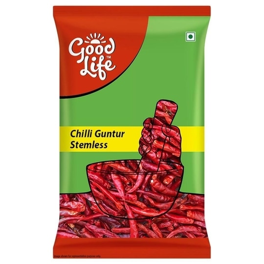 Chic N Pert Dried Whole Spices GL Guntur Stemless Chilli 200 g
