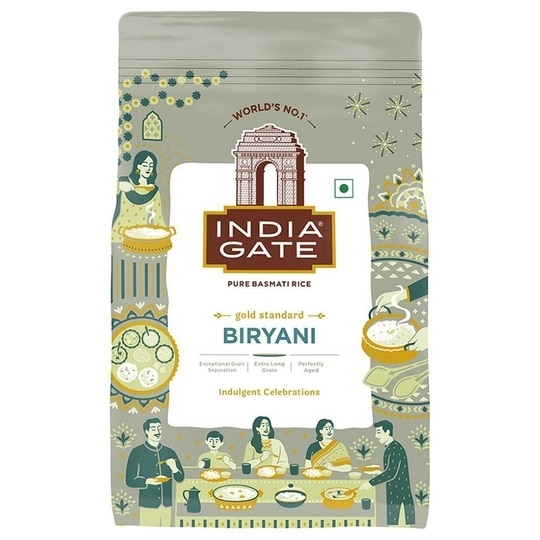 India Gate Gold Standard Biryani Basmati Rice - 1 kg