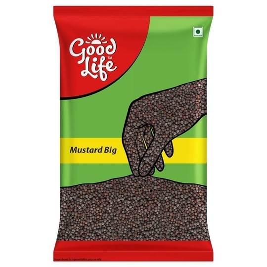 Good Life Dried Whole Spices Big Black Mustard Seeds / Kali Rai Sarso - 500 g