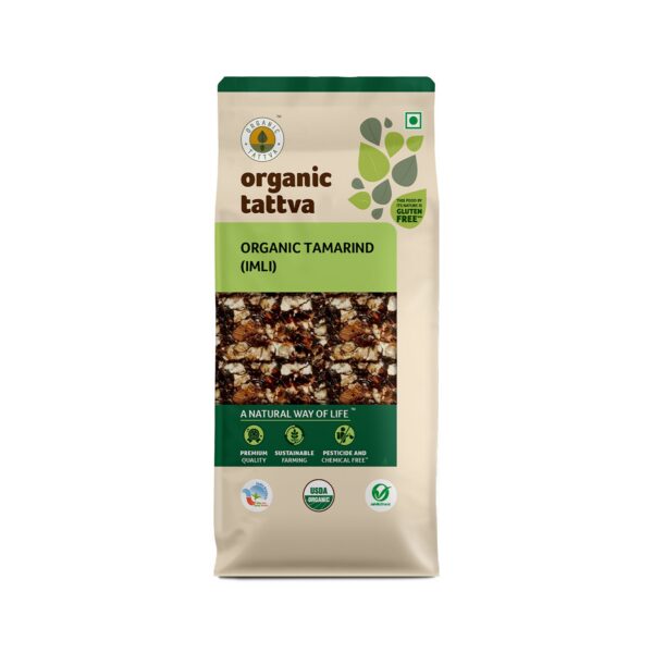 Organic Tattva Dried Whole Spices Tamarind / Imli /  Tamar Hindi / Indian Date - 500 g