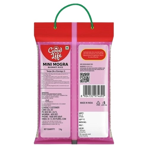 Good Life Mini Mogra Basmati Rice - 5 kg