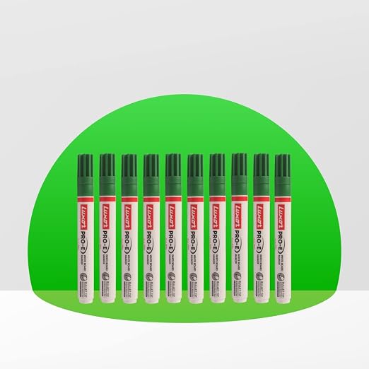 Luxor Refillable White Board Marker - Green - Box of 10 Pieces