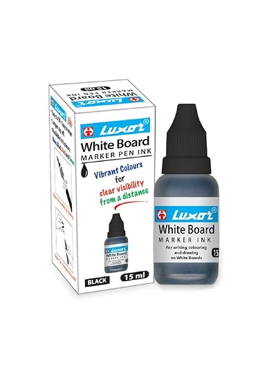 Luxor White Board Marker Ink / Hibr / Midad - Pack of 10 Pieces X 15 ML Each