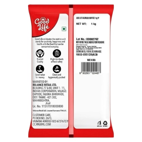 Good Life Kalimunch Raw Rice - 1 kg