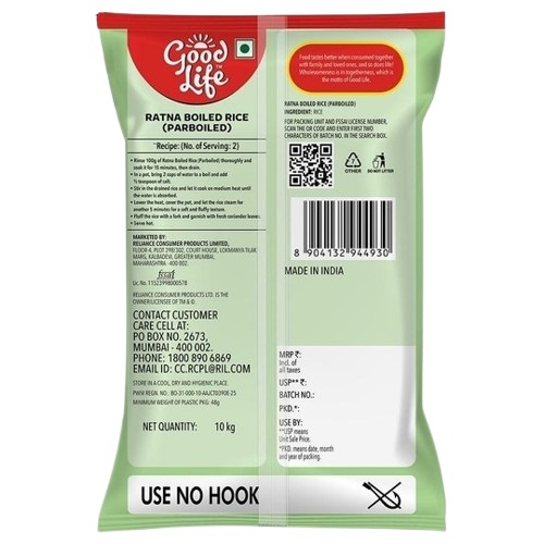Good Life Ratna Boiled Rice - 10 kg