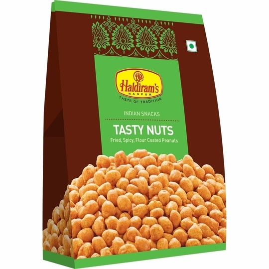 Haldiram Tasty Nuts | Premium Roasted Nut Mix Snack | Crunchy & Protein-Rich Namkeen - 200 g