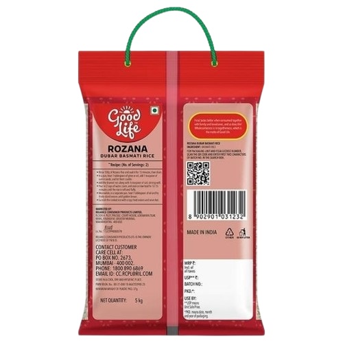 Good Life Rozana Basmati Rice - 5 kg