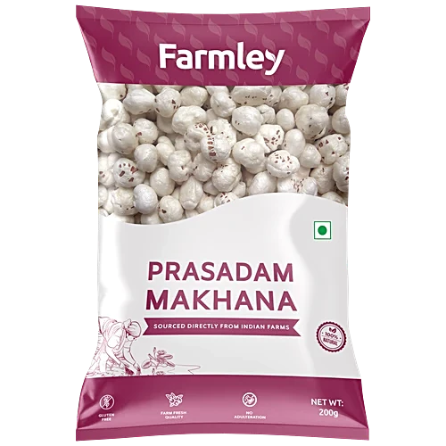 Farmley Prasadam Plain Raw Makhana - Foxnuts, 200 g