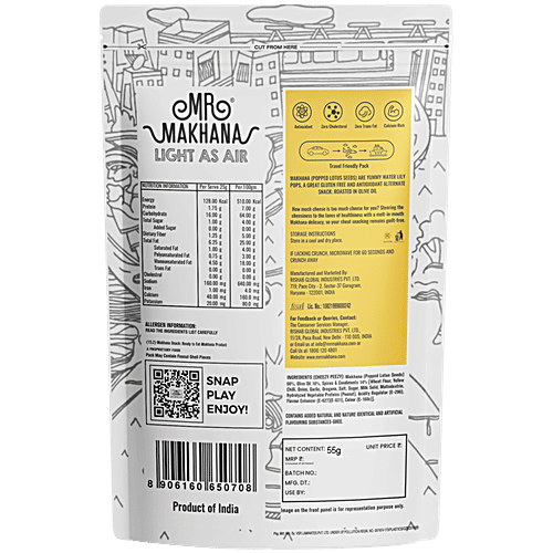 MR. MAKHANA Makhana - Cheezy Peezy, 55 g