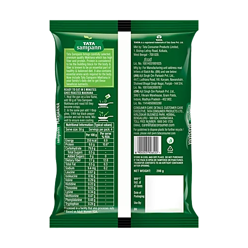 Tata Sampann High Protein Makhana - Foxnuts, 200 g