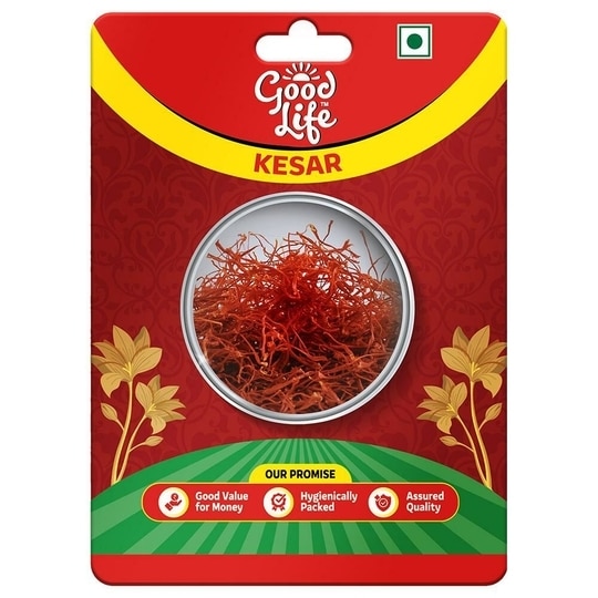 Good Life Dried Whole Spices Saffron / Safran / Kesar Threads - 0.5 g