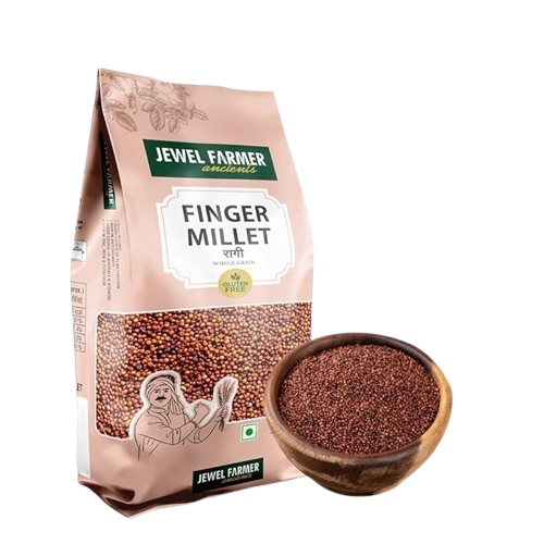 Jewel Farme Millets Ragi / Finger / Nachni / Tailabon / Dukhn IsbaI - Seeds - 500 g