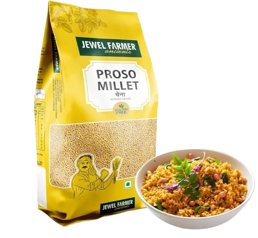Jewel Farme Millets Proso / Broomcorn / Common / Hirse / Hog / Grain / White / Dukhn / Dokhn - 500 g