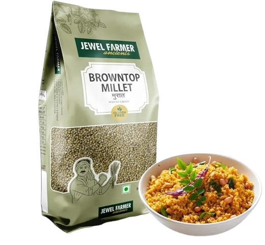 Jewel Farme Millets Brown Top / Korale / Andu Korralu / Chotti Kangni / Dukhn / Dokhn - 500 g