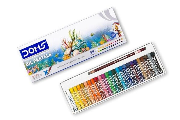 DOMS Oil Pastels 25 Shades - 1 Box Of 25 Colours Each