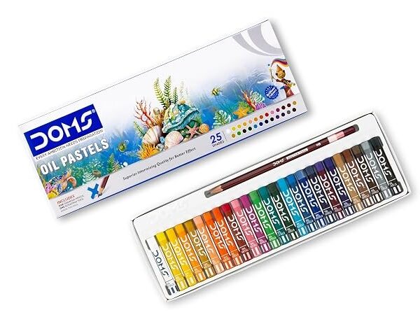 DOMS Oil Pastels 25 Shades - 1 Box Of 25 Colours Each