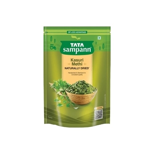 Tata Sampann Dried Whole Spices Methi Dana / Methi Seeds / Fenugreek Seeds / Hilba Seeds / Helba Seeds - 100 g
