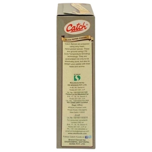 Catch Ground Spices Black Pepper - Fine / Flour / Powder - 50 g
